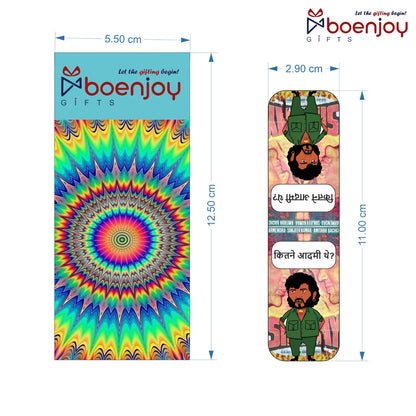 Bollywood Bookmark Set of 10-8 Magnetic Bookmarks + 2 Paper Bookmarks for Book Lovers, (11 x 2.9 cm)