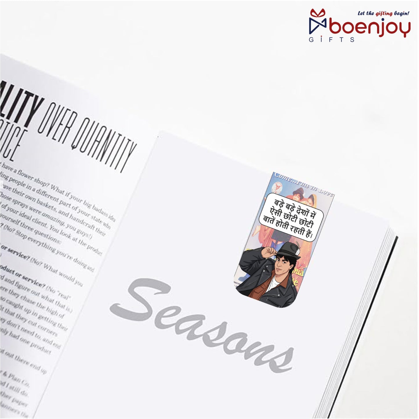 Bollywood Bookmark Set of 10-8 Magnetic Bookmarks + 2 Paper Bookmarks for Book Lovers, (11 x 2.9 cm)