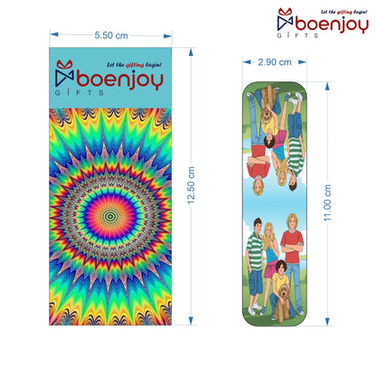 Famous Five Bookmark Set of 10-8 Magnetic Bookmarks + 2 Paper Bookmarks for Book Lovers, (11 x 2.9 cm)