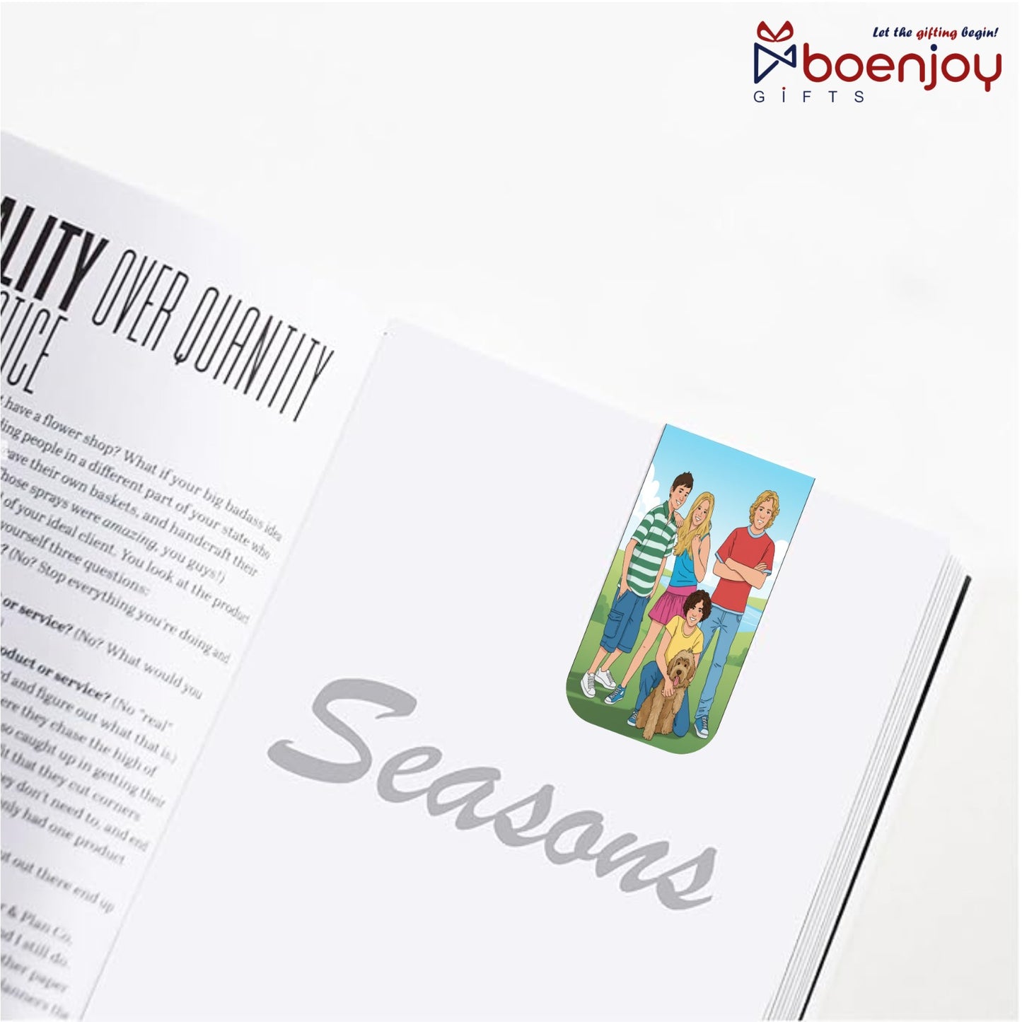 Famous Five Bookmark Set of 10-8 Magnetic Bookmarks + 2 Paper Bookmarks for Book Lovers, (11 x 2.9 cm)