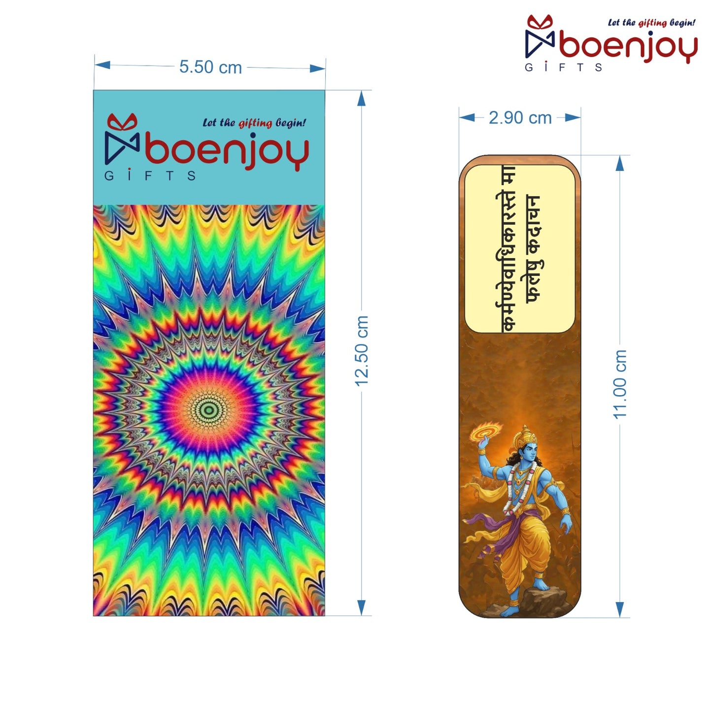 Mahabharat Bookmark Set of 10-8 Magnetic Bookmarks + 2 Paper Bookmarks for Book Lovers, (11 x 2.9 cm)