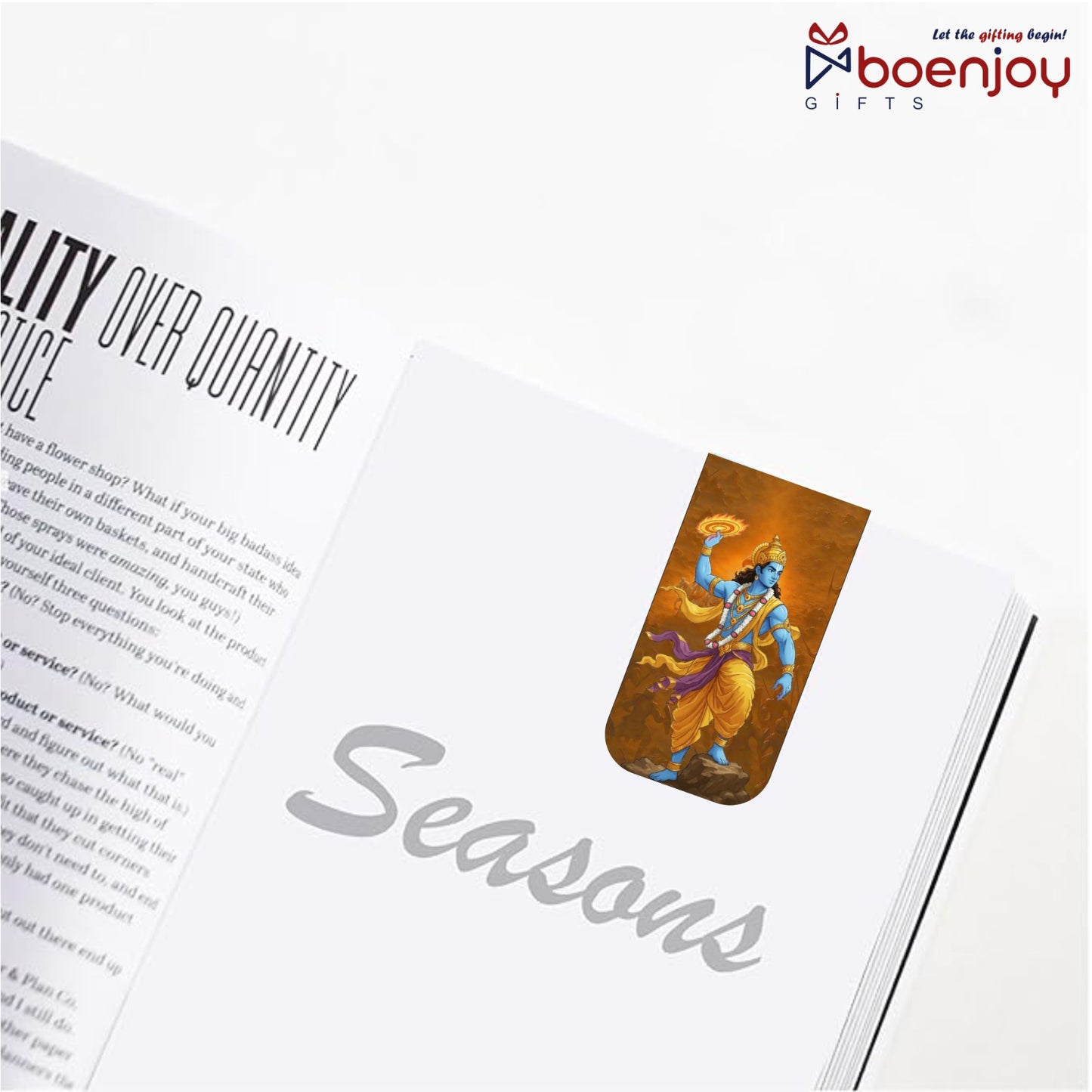 Mahabharat Bookmark Set of 10-8 Magnetic Bookmarks + 2 Paper Bookmarks for Book Lovers, (11 x 2.9 cm)