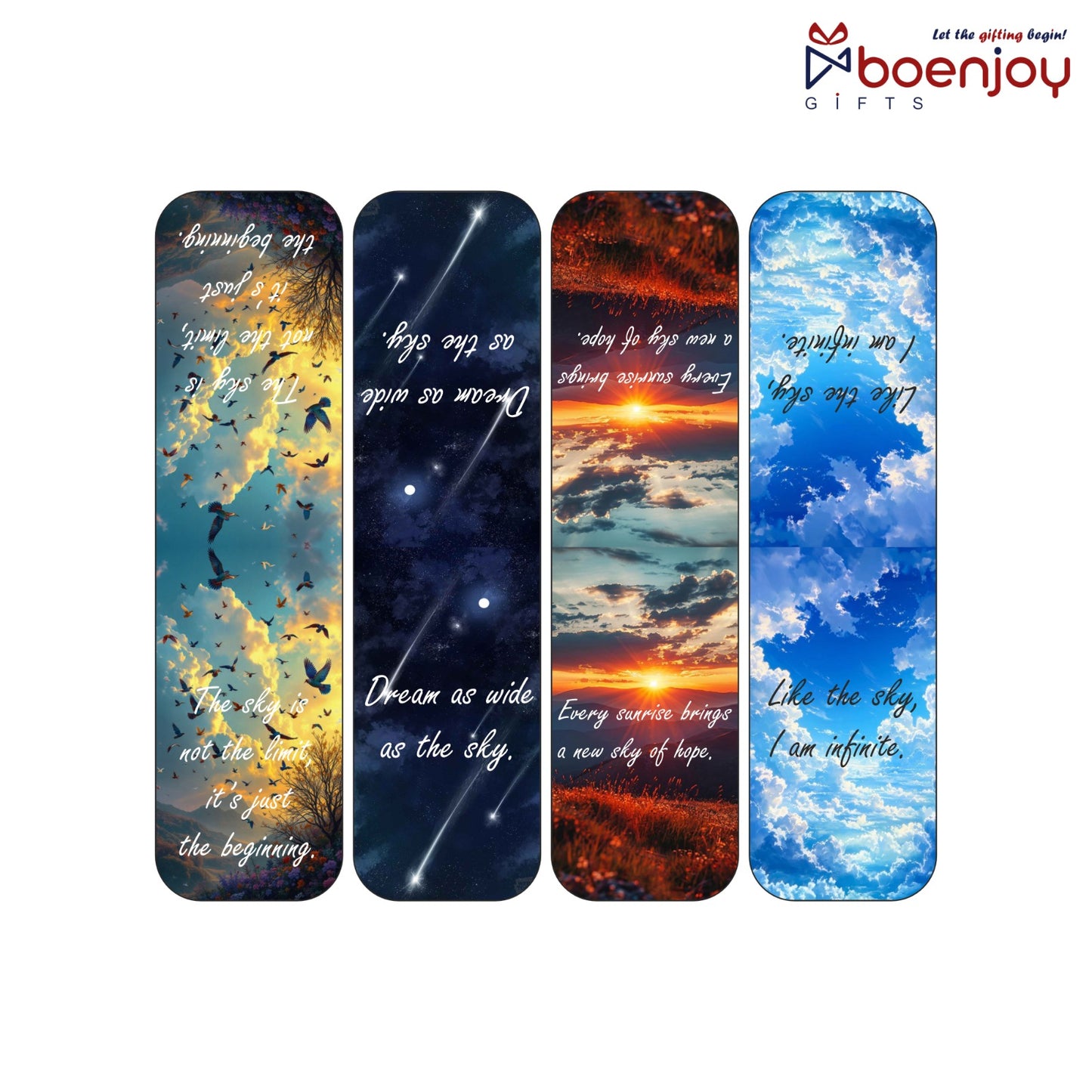 Quotes Bookmark Set of 10-8 Magnetic Bookmarks + 2 Paper Bookmarks for Book Lovers, (11 x 2.9 cm)