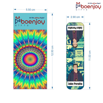 Brooklyn 99 Bookmark Set of 10-8 Magnetic Bookmarks + 2 Paper Bookmarks for Book Lovers, (11 x 2.9 cm)