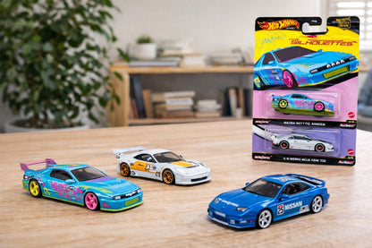 Hot Wheels Car Culture Silhouettes Premium Set of 5 – Imported Die-Cast Collector Cars with Real Riders(COD NOT AVAILABLE)