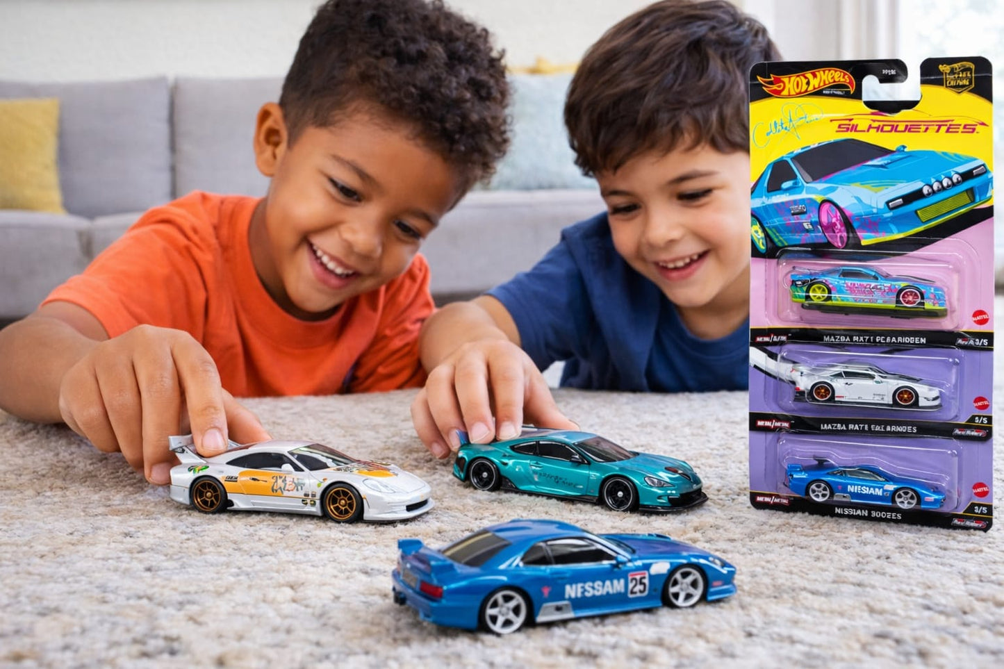 Hot Wheels Car Culture Silhouettes Premium Set of 5 – Imported Die-Cast Collector Cars with Real Riders(COD NOT AVAILABLE)
