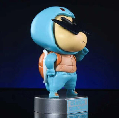 Shinchan Pokémon Costume Action Figure 15cm | Cute Anime Shinchan Collectible Toy | Desk Decor Gift