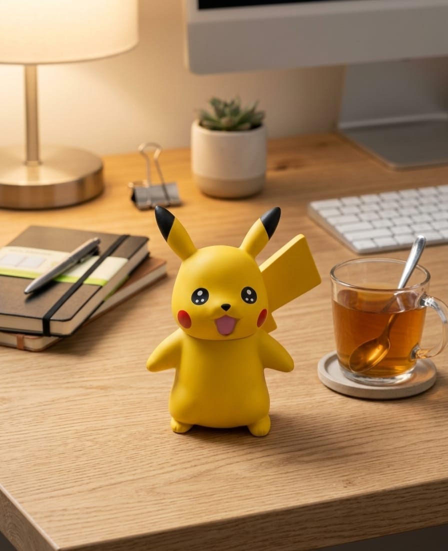 Pikachu Pokémon Action Figure – Cute Anime Pikachu Collectible Toy | Desk Decor & Kids Gift