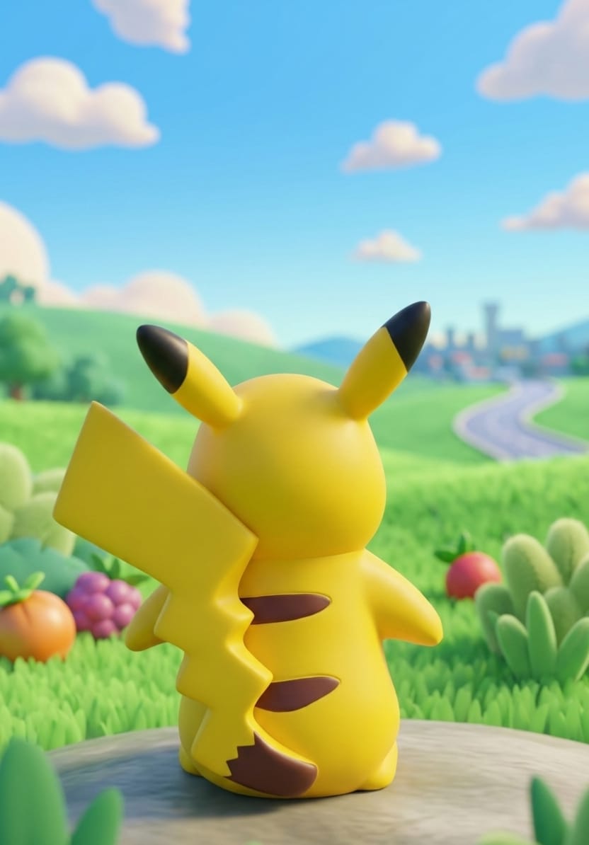 Pikachu Pokémon Action Figure – Cute Anime Pikachu Collectible Toy | Desk Decor & Kids Gift