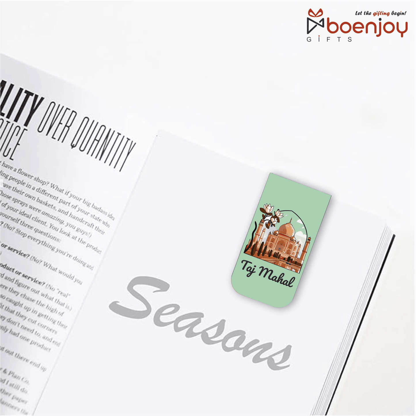 Wonders of The World Bookmark Set of 10-8 Magnetic Bookmarks + 2 Paper Bookmarks for Book Lovers, (11 x 2.9 cm)