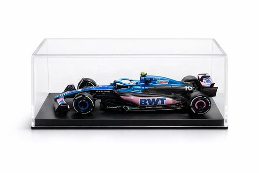 Bburago Alpine A523 F1 Diecast Model Car 1:43 Scale | Pierre Gasly #10 | BWT Formula 1 Collectible with Display Case