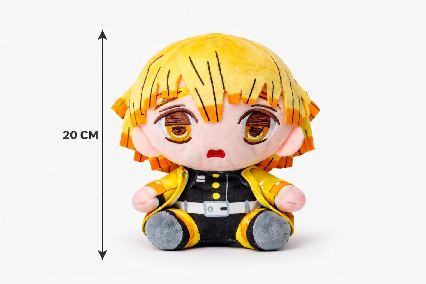 Zenitsu Agatsuma Plush Toy 20 CM – Anime Soft Stuffed Doll | Premium Quality Fabric | Cute Gift for Kids, Boys, Girls & Anime Fans