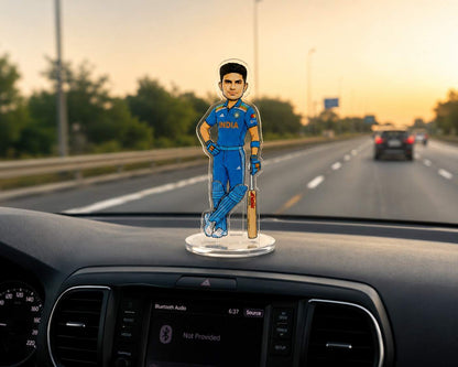 Shubman Gill India Cricket Team Acrylic Standee 15cm | Premium Collectible Desk Decor for Cricket Fans | Gift for Men, Boys & Sports Lovers
