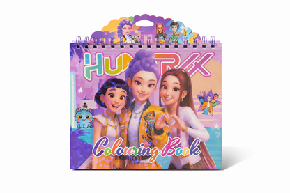 K Pop Demon Hunters Colouring Book (32 Pages) for Kids | Cartoon Coloring Book | Spiral Drawing Book | Creative Activity Gift for Boys & Girls