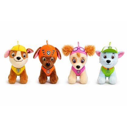 Paw Patrol Style Plush Toy Set – Cute Dog Soft Toys for Kids (4 Characters), Cuddly Stuffed Toys Gift for Babies & Children Random 1 pcs