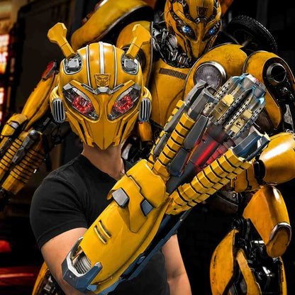 Bumblebee Helmet Bust & Arm Cannon Replica Combo – Premium Collector Display Set ( C0D NOT AVAILABLE)