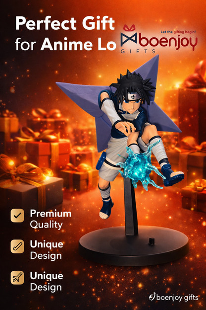 Naruto -Naruto Anime Action Figure Sasuke Style – 20cm Collectible PVC Statue with 12cm Base | Premium Anime Figurine for Desk Decor for Boys , Girls and Collectors