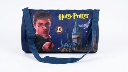Harry Potter Duffle Bag for Kids Boys & Girls | Travel Gym Overnight Bag | Adjustable Shoulder Strap | 35 x 19 cm