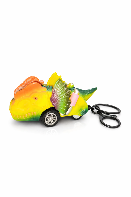 Colorful Dinosaur Car Keychain Toy | Cute Dino Key Ring | Fun Gift for Kids & Boys