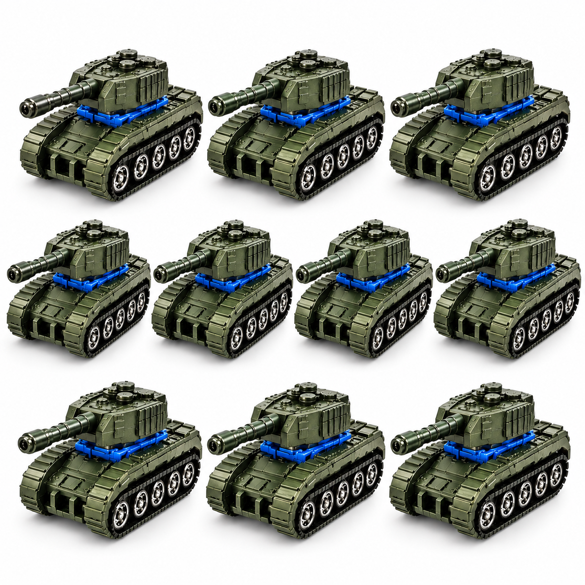 Transforming Tank Robot Toy Set of 10 for Boys & Girls | Plastic Rotating Toy | NO COD