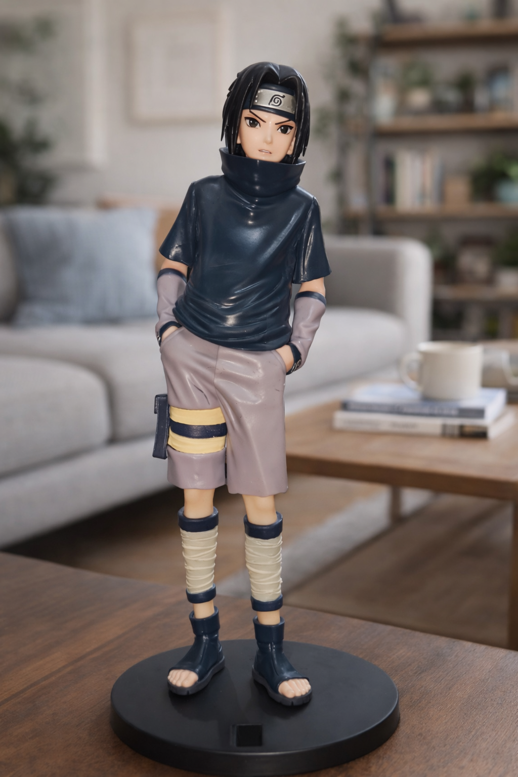 Naruto Sasuke Uchiha Action Figure – 25cm Anime Collectible Statue with Base | Premium Quality PVC Model | Perfect Gift for Anime Fans