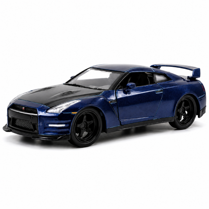 Jada Fast & Furious Brian’s Nissan GT-R (R35) 1:24 Scale Die-Cast Model Car – Metallic Blue Collectible( COD NOT AVAILABLE)