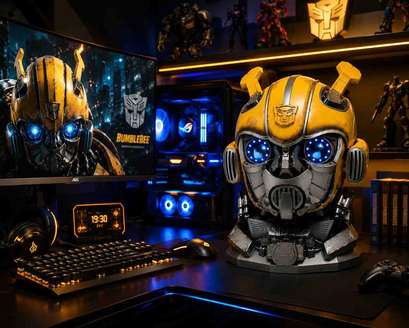 Transformers Bumblebee Wearable Helmet | LED Light-Up Eyes | Premium Collector Edition ( COD NOT AVAILABLE)