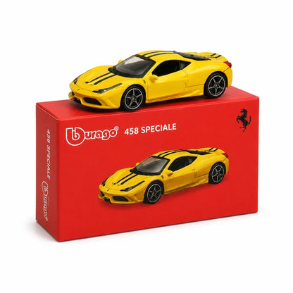 Official Bburago Ferrari 458 Speciale Diecast Model Car 1:64 Scale – Yellow | COD NOT AVAILABLE