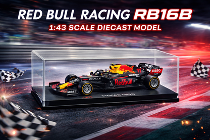 Red Bull Racing RB16B Formula 1 Diecast Model Car (1:43 Scale) – Bburago F1 Collectible Toy with Display Case
