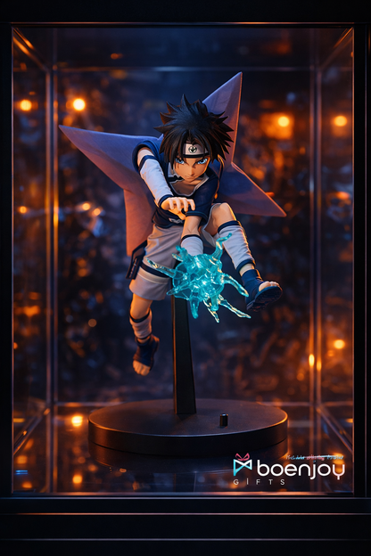 Naruto -Naruto Anime Action Figure Sasuke Style – 20cm Collectible PVC Statue with 12cm Base | Premium Anime Figurine for Desk Decor for Boys , Girls and Collectors