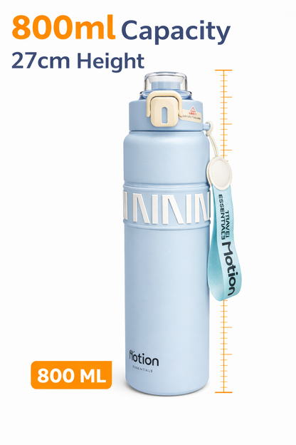 Insulated Water Bottle with Lock Lid – Leakproof Travel Bottle | BPA Free Sports Water Bottle | Portable Outdoor Bottle 800ML