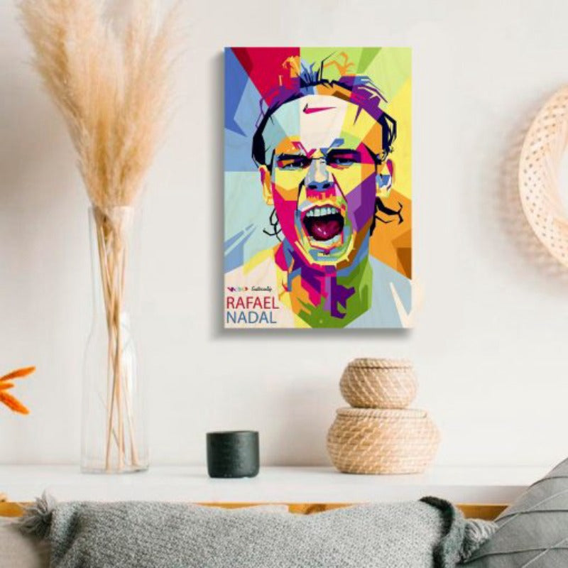 Rafael Nadal (King of the Clay) Wood Print | Ink Infused into the Wood | Tennis ; ATP ; Grand Slam |