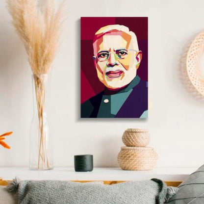 Narendra Modi Wood Print | Ink Infused into the Wood | Indian politician ; Famous Personality |