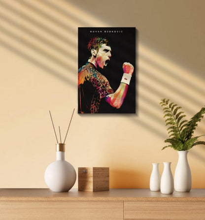 Novak Djokovic WPAP Wood Print | Ink Infused into the Wood | Tennis ; ATP ; Grand Slam |