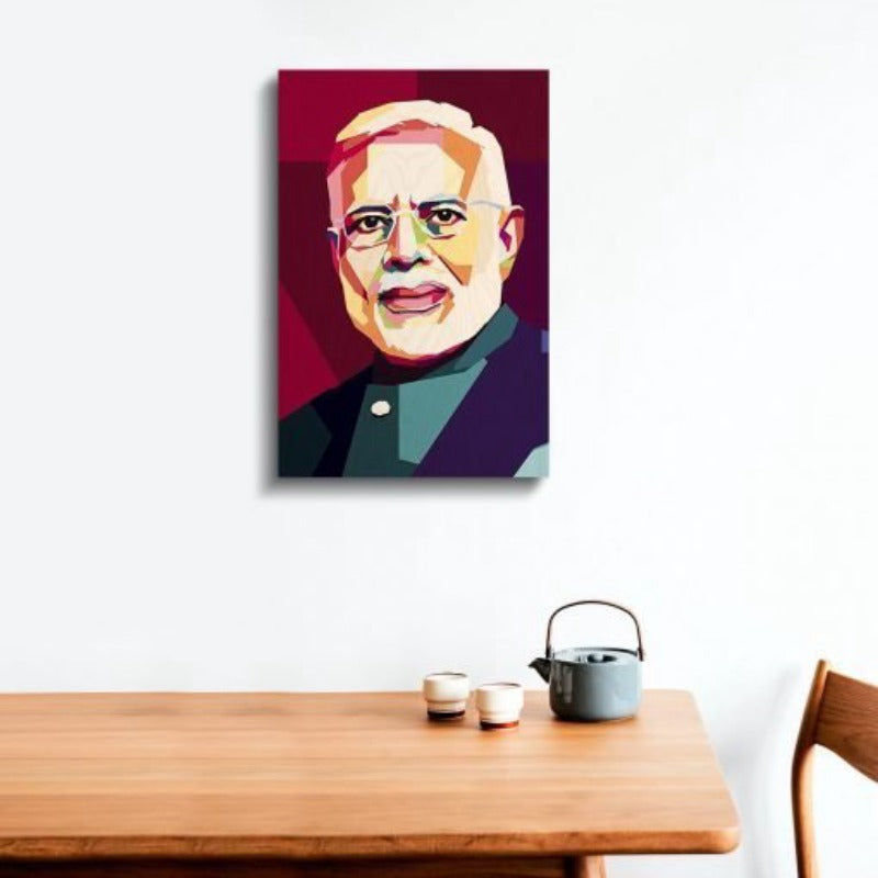 Narendra Modi Wood Print | Ink Infused into the Wood | Indian politician ; Famous Personality |