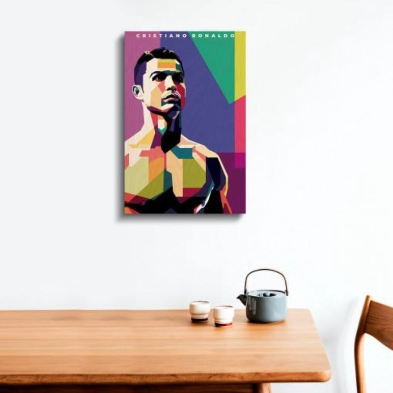 Cristiano Ronaldo CR7 Wood Print | Ink Infused into the Wood | Soccer ; Manchester United ; Portugal |