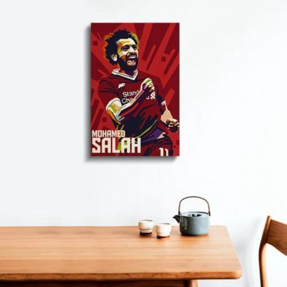 Mohamed Salah Wood Print | Ink Infused into the Wood | Soccer ;  Liverpool ; Egypt |