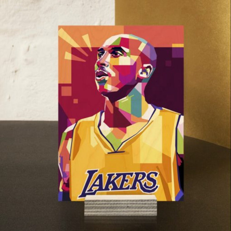 Kobe Bryant (Black Mamba) Wood Print | Ink Infused into the Wood | Basketball ; NBA ; LA Lakers|