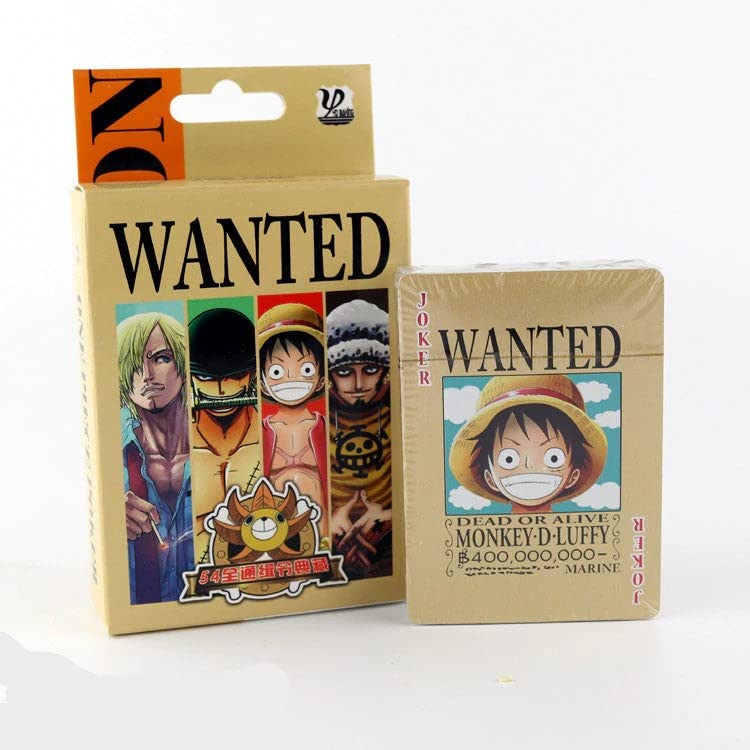 One Piece "All Characters" Design Anime Playing Cards + Full Deck | Poker Cards | Monkey D Luffy One Piece | Japanese Manga | Design B