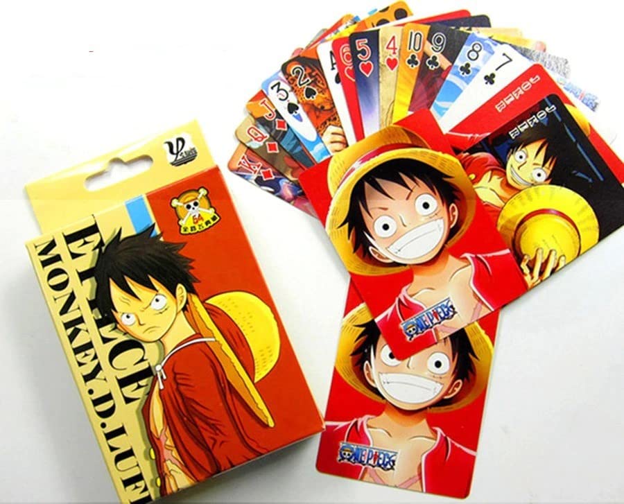 One Piece "Monkey D Luffy" Design Anime Playing Cards + Full Deck | Poker Cards | Monkey D Luffy One Piece | Japanese Manga | Design A