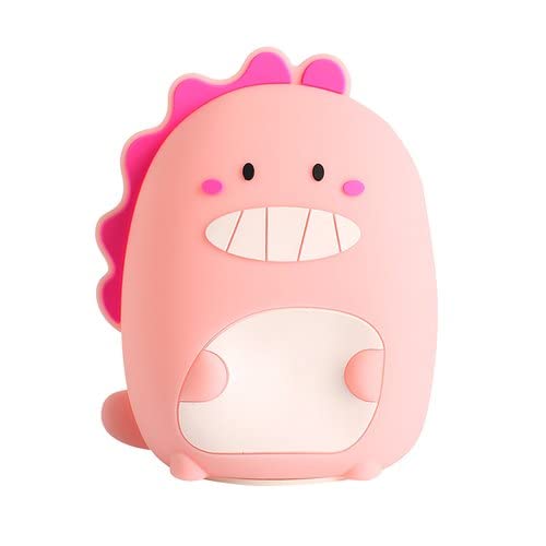 Pink Dino Silicone Touch Colour Changing LED Lamp | USB Rechargeable | Batteries not Required | 3 Colorful Light Mode | Soft Silicone |