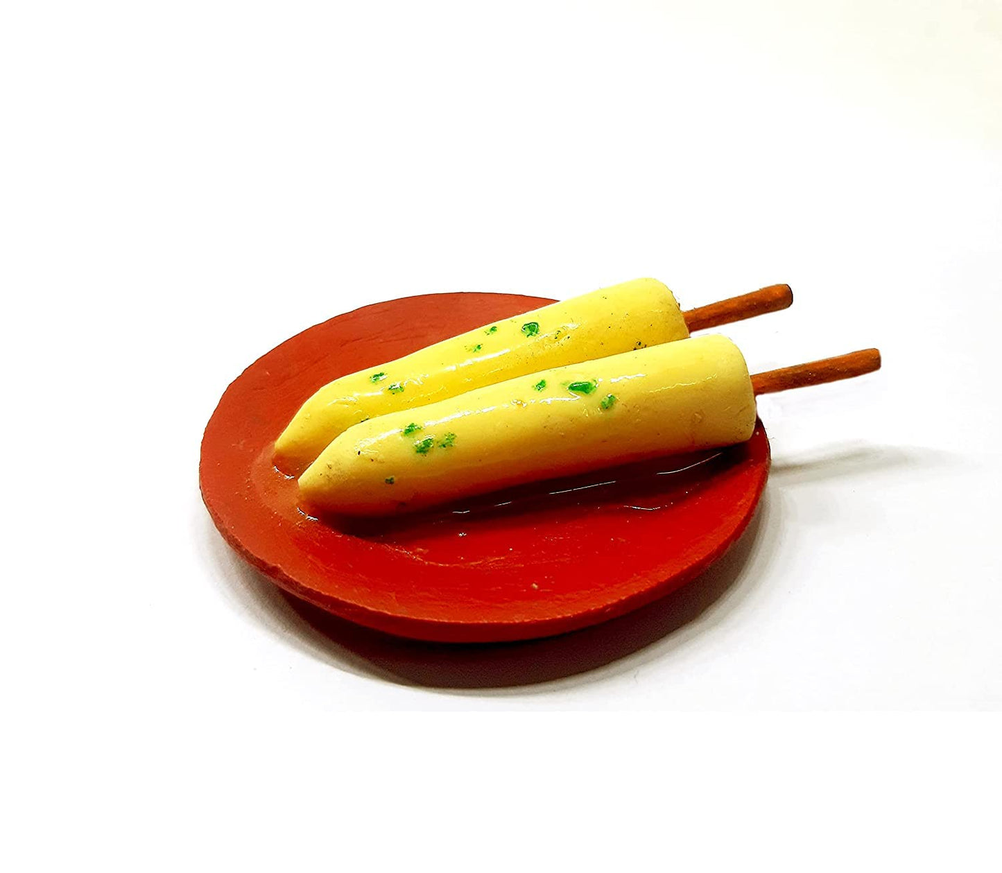 Kulfi (Tilla Kulfi) 3D Fridge Magnet | Miniature Food | Souvenir Gift | Made of Ceramic | Hand Painted | Made in India | Miniatures | Delicious Indian Foods |