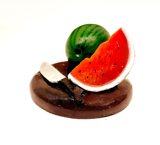 Watermelon 3D Fridge Magnet | Miniature Food | Souvenir Gift | Made of Ceramic | Hand Painted | Made in India | Miniatures | Delicious Indian Foods |