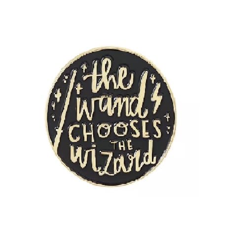 Harry Potter  The Wand Chooses The Wizard Enamel Pin Badge | Zinc Alloy Brooch |