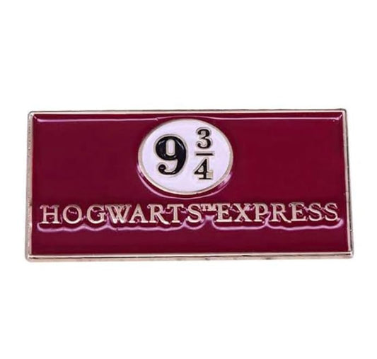 Harry Potter 9 3/4 Hogwarts Express Enamel Pin Badge | Zinc Alloy Brooch |