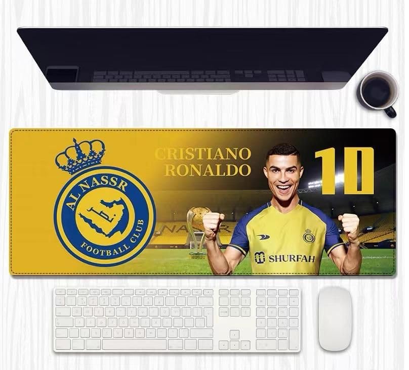 Ronaldo Al Nassr Desk Mat Gaming Art Mouse Pad | Computer Table Mat | 80 cm | Color C