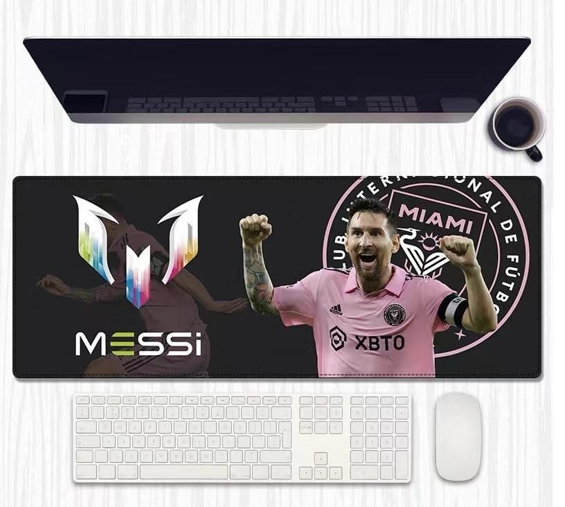 Messi Miami Desk Mat Gaming Art Mouse Pad | Computer Table Mat | 80 cm | Color B