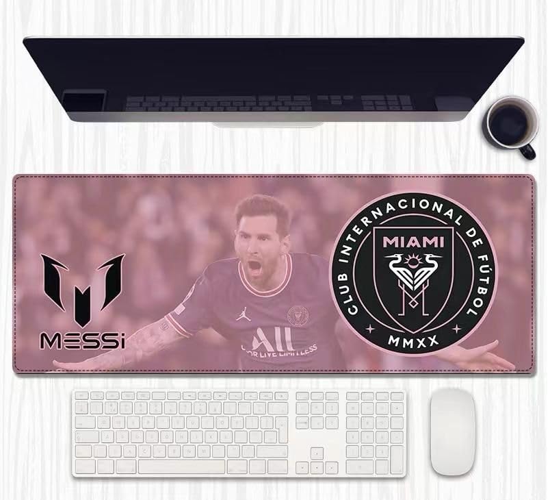 Messi Miami Desk Mat Gaming Art Mouse Pad | Computer Table Mat | 80 cm | Color D