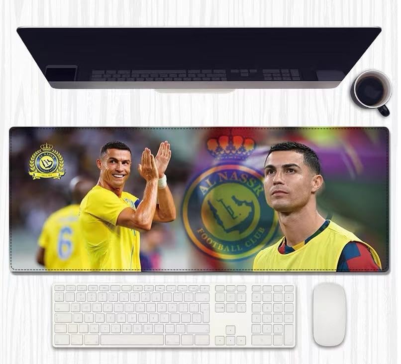 Ronaldo Al Nassr Desk Mat Gaming Art Mouse Pad | Computer Table Mat| 80 cm| Color A