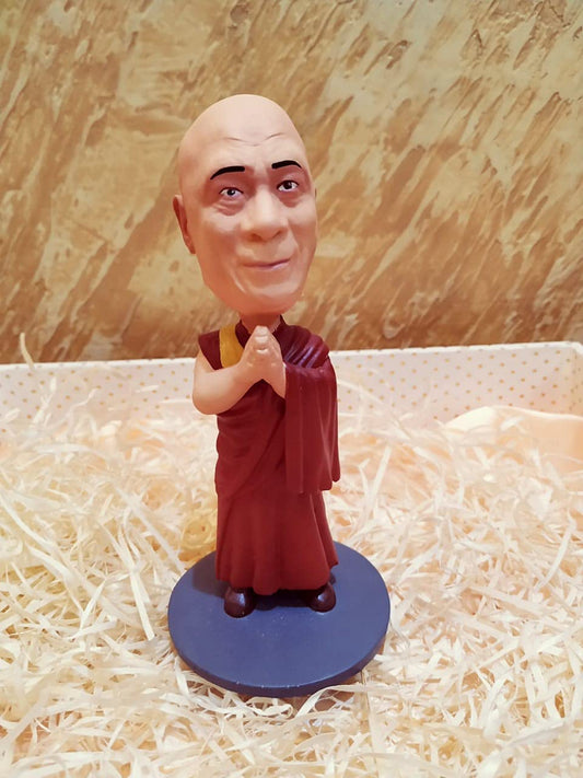 Dalai Lama Polyresin Bobble Head | 14 Cm | Tibetan ; Buddhist |